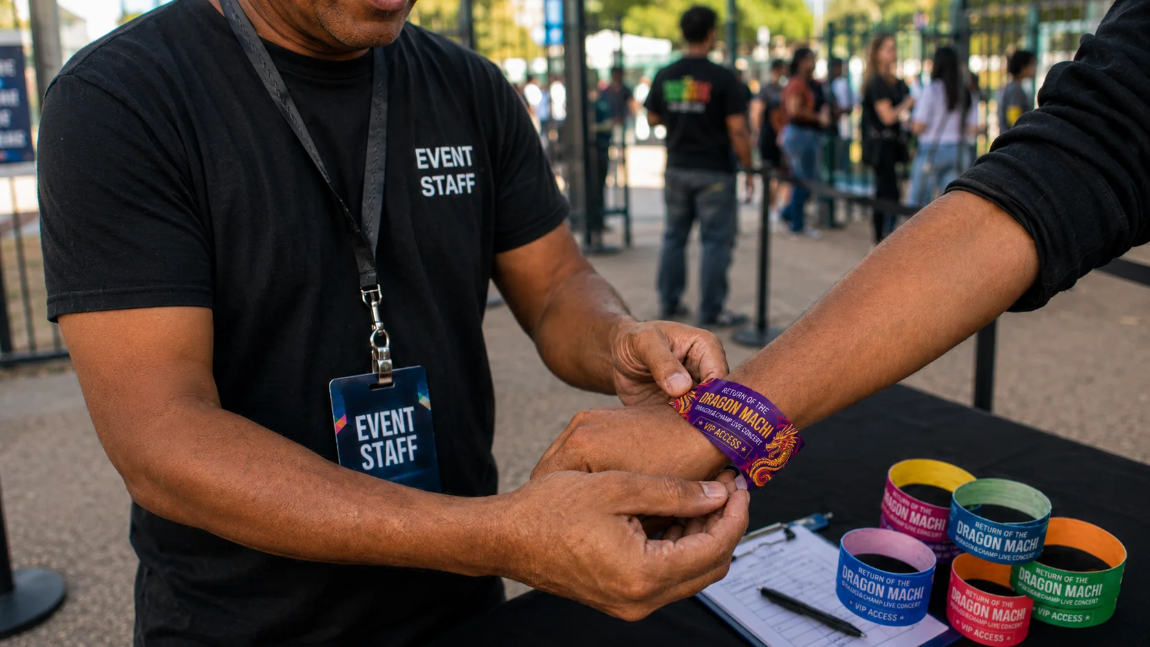 Custom Printed Tyvek Wristbands for Events Parties and Crowd Control