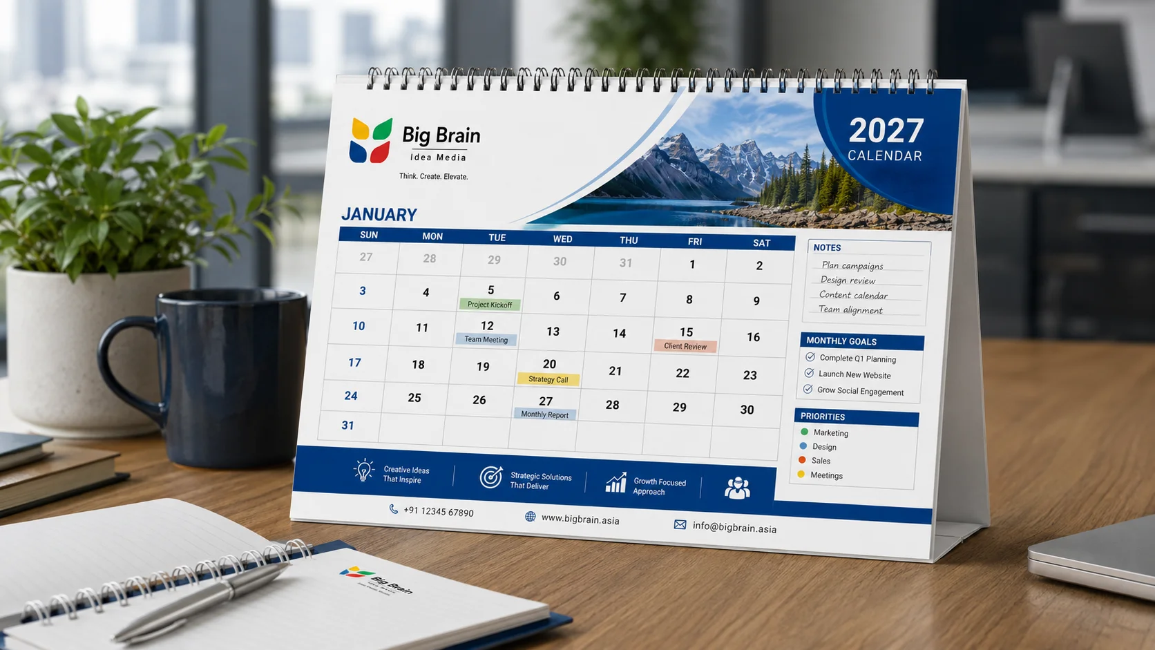 A monthly calendar should do more than display dates. It should help people understand priorities, remember deadlines, organise responsibilities, and prepare for upcoming activities.